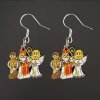 Earrings devil, Nicholas, angel, 2 cm