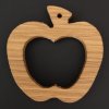 Solid wood ornament - apple 6 cm