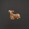 Figurka do betlémů - Vůl, barevná, 5 cm