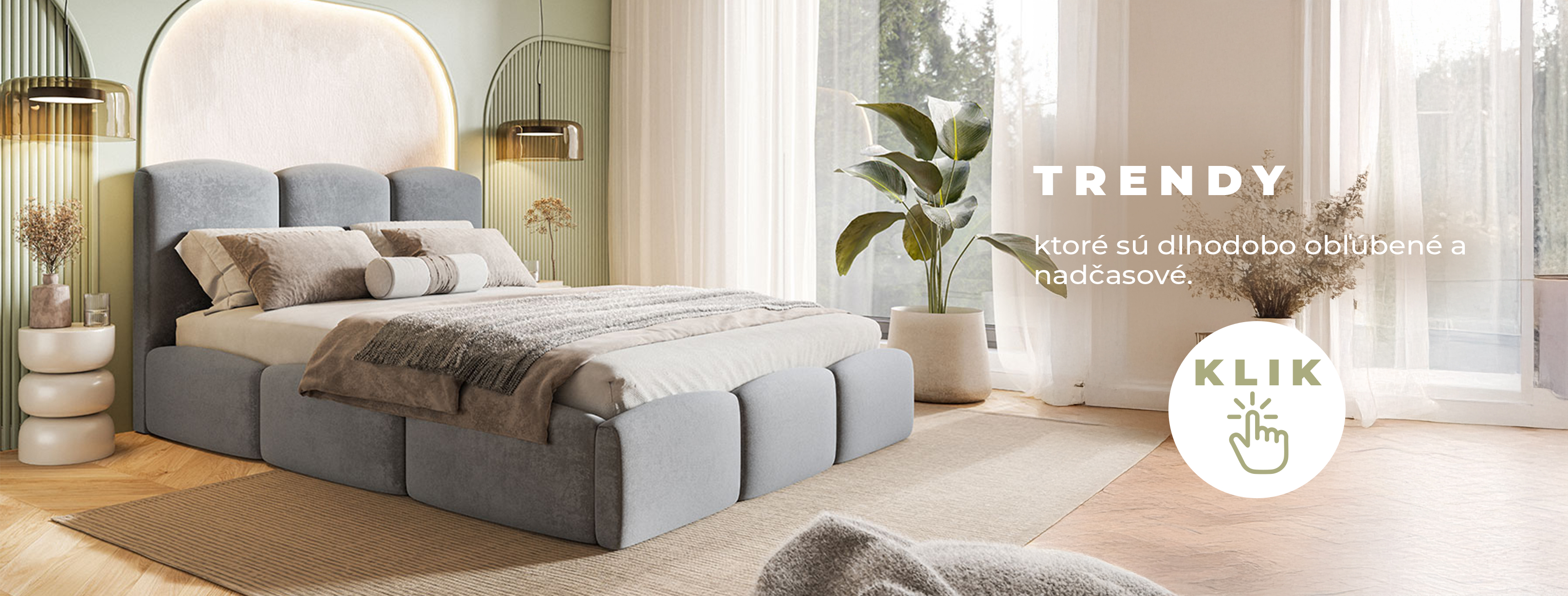 TRENDY - moderné dizajny postelí za skvelé ceny