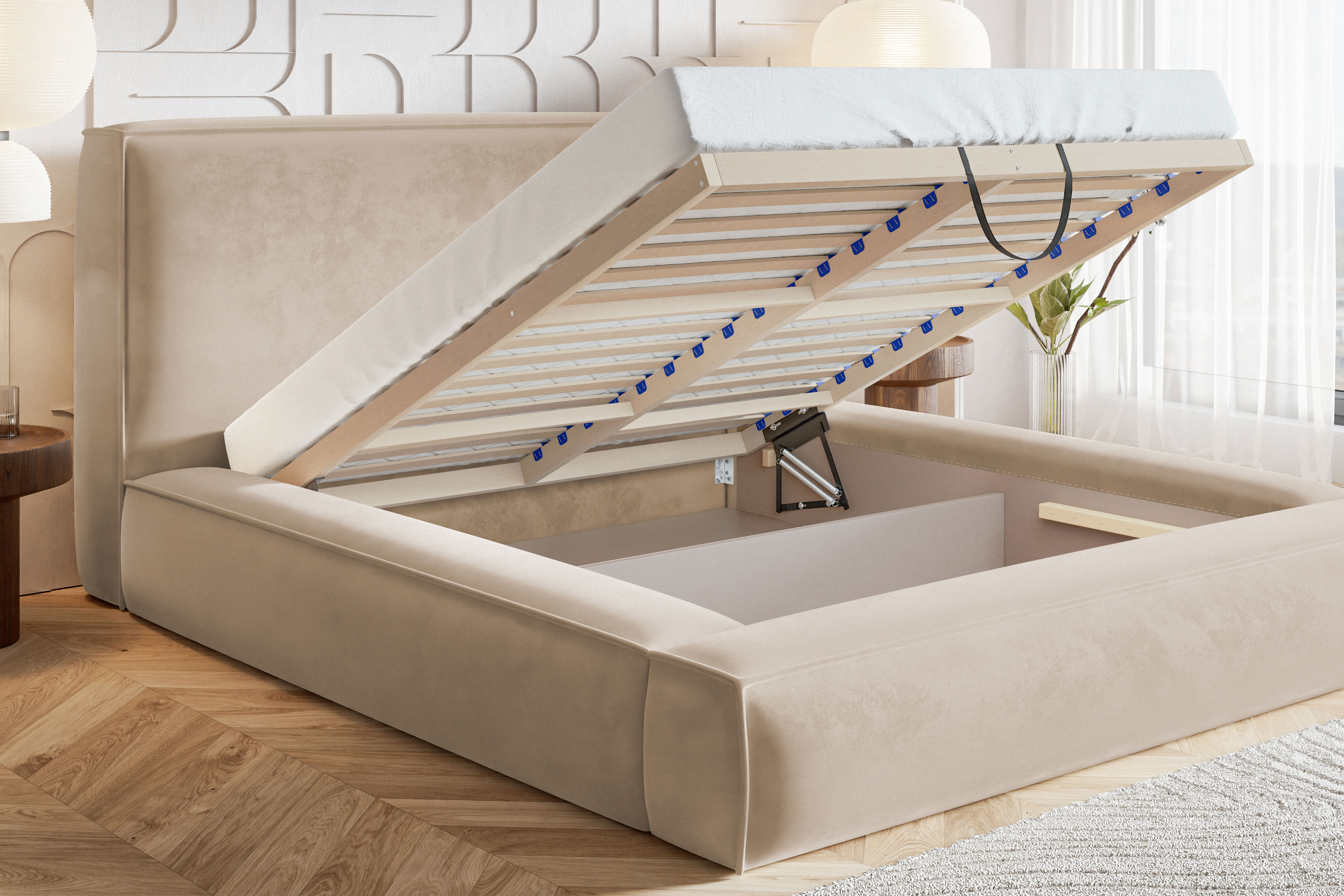 AMALENA_HOME_calunena_postel_s_uloznym_priestorom_LUXURA_DREVENÝ_ROŠT