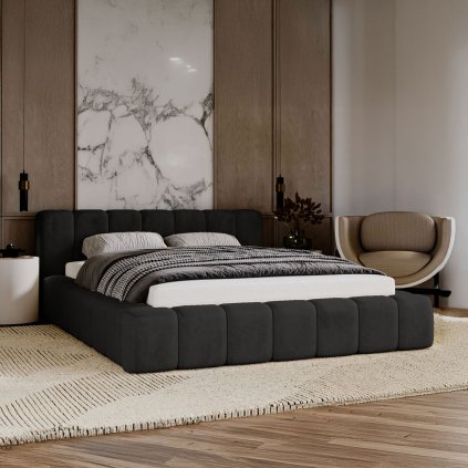 AMALENA HOME minimalisticka calunena postel s uloznym priestorom AIYANA magic velvet 2219 1