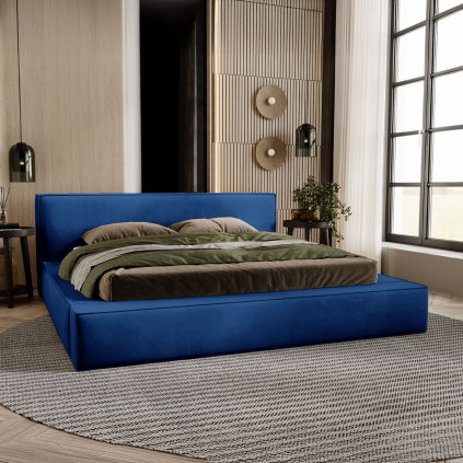 AMALENA HOME minimalisticka calunena postel s uloznym priestorom ZULEIKA magic velvet 2216