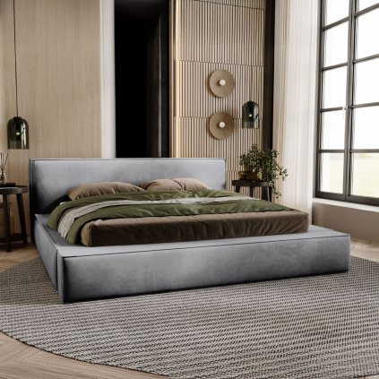 AMALENA HOME minimalisticka calunena postel s uloznym priestorom ZULEIKA magic velvet 2217