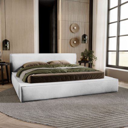 AMALENA HOME minimalisticka calunena postel s uloznym priestorom ZULEIKA magic velvet 2218