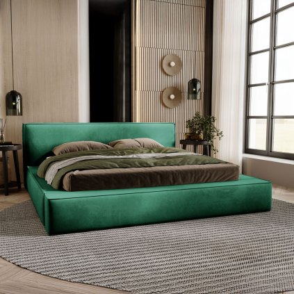 AMALENA HOME minimalisticka calunena postel s uloznym priestorom ZULEIKA magic velvet 2225