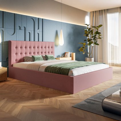 AMALENA HOME calunena postel s uloznym priestorom VEGA jasmine 61 2