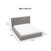 ROZMER POSTELE PERLA 200