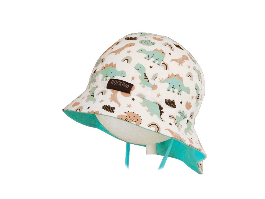 Dětská, letní čepice, zvířátka dino