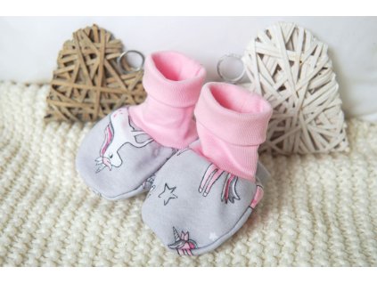 Kojenecké, bavlněné capáčky, jednorožci