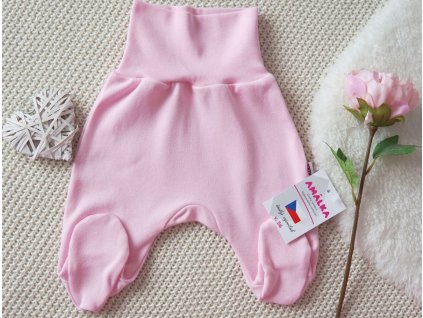 Bavlněné polodupačky, růžové