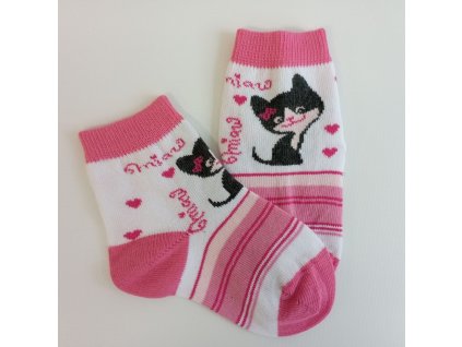 Kojenecké ponožky kočička