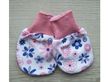 Bavlněné kojenecké rukavičky v.50-68