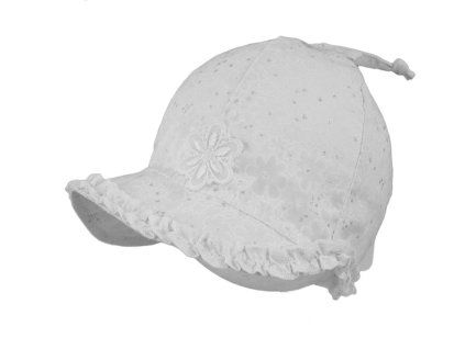 Dívčí letní klobouček, bílý