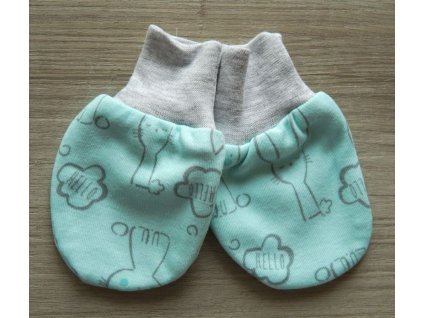Bavlněné kojenecké rukavičky