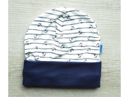 bavlněná čepička kotvičky