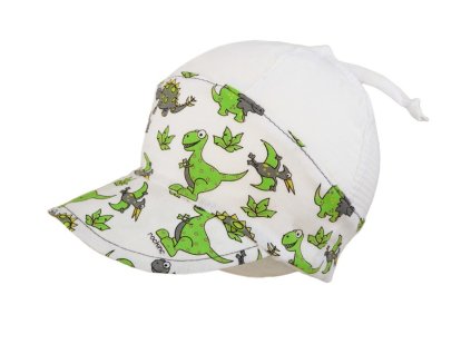 Letní, plátěná čepice dino