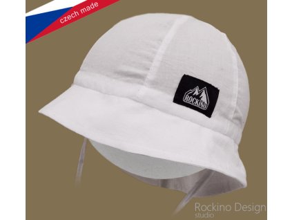 Letní chlapecký klobouk, bílý