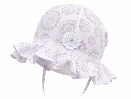 Letní dívčí klobouček, bílý