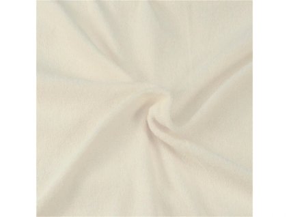 Dětské froté prostěradlo do postýlky, smetanové