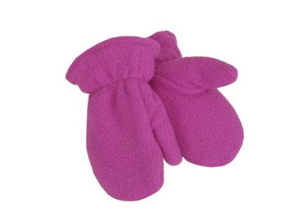 Dětské rukavičky fleece s palečkem, růžové pink