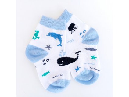 Kojenecké ponožky moře, modré