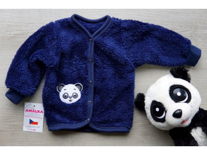 Chlupatý, kojenecký kabátek, medvídek panda