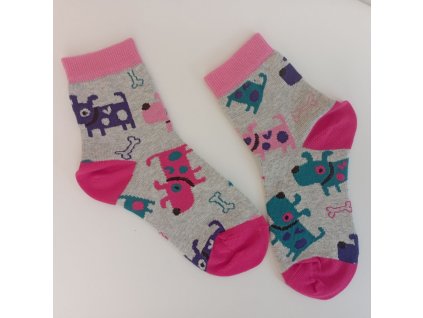 Dětské ponožky žeryk růžové v.16-18cm