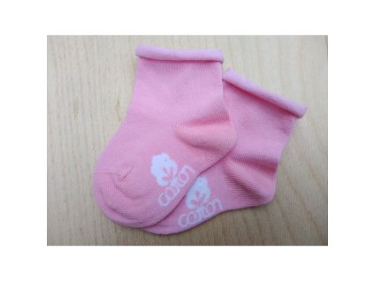 Dětské bavlněné ponožky, růžové