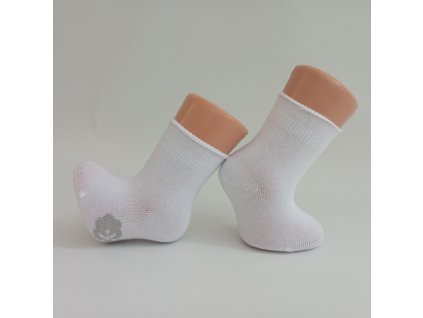 Dětské bavlněné ponožky, bílé