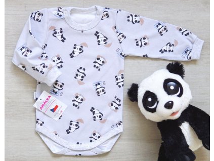 Bavlněné bodynko panda (Velikost 62)