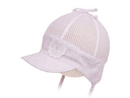 Letní dívčí čepice, bílá