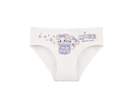 Dívčí kalhotky Myšky, smetanové