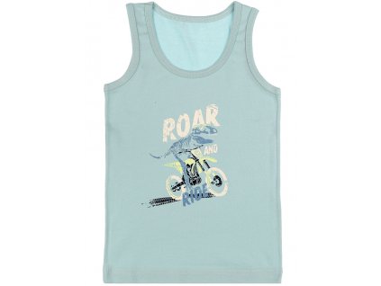 Chlapecký bavlněný nátělník, modrý