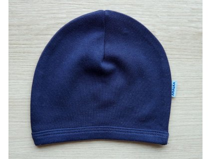 Bavlněná čepička saporka, tmavě modrá