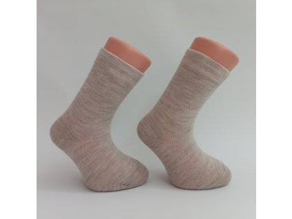 Dětské ponožky vlnka MERINO béžové vel.19-21