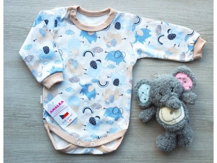 26974 bavlnene bodynko slonici v 56 92