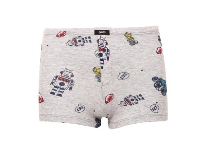 Chlapecké boxerky robot, šedé