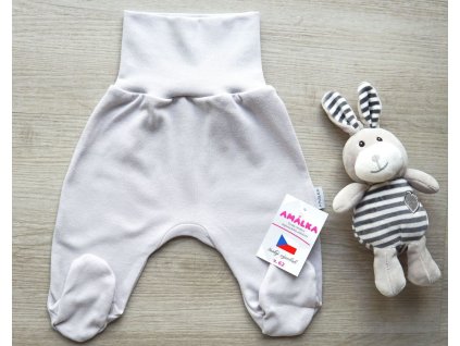 Bavlněné, kojenecké polodupačky, šedé