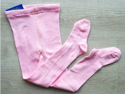 Kojenecké a dětské bavlněné punčocháče, růžové