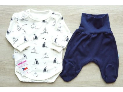 Bavlněná kojenecká souprava, lodičky