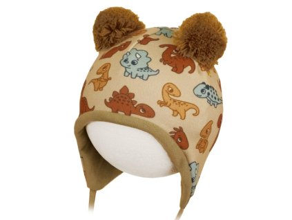 Dětská dvojitá zateplená čepice + nákrčník