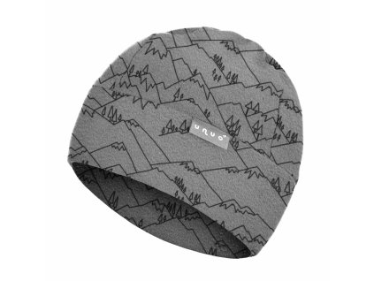 Dětská čepice fleecová, hory 45-48cm