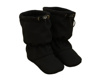 Softshellové zateplené capáčky s protiskluzem Antislip, černé