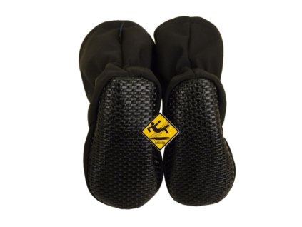 Softshellové zateplené capáčky s protiskluzem Antislip, černé