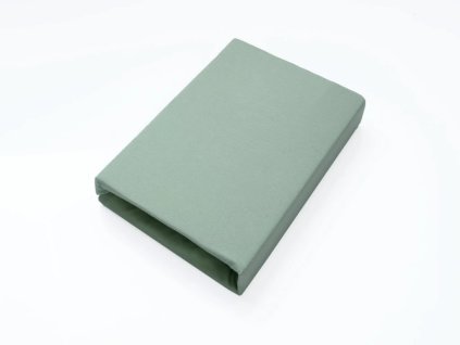 Jersey prostěradlo EXCLUSIVE do dětské postýlky, zelené mint