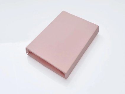 Jersey prostěradlo EXCLUSIVE do dětské postýlky, světle růžové