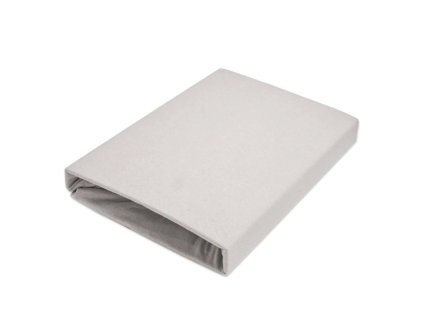 Jersey prostěradlo EXCLUSIVE do dětské postýlky, světle šedé