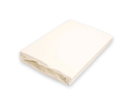 Jersey prostěradlo EXCLUSIVE do dětské postýlky, smetanové
