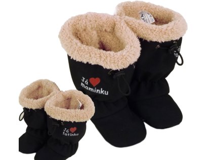 Dětské softshellové capáčky, černobéžové